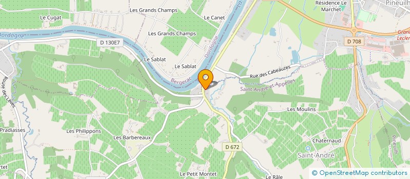 localisation de l'entreprise ASSOCIATION COMMUNALE DE CHASSE AGREEE DE SAINT ANDRE ET APPELLES  SAINT-ANDRE-ET-APPELLES