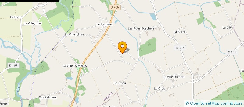 localisation de l'entreprise ASSOCIATION COMMUNALE DE CHASSE AGREEE DE SAINT BRIEUC DE MAURON  SAINT-BRIEUC-DE-MAURON