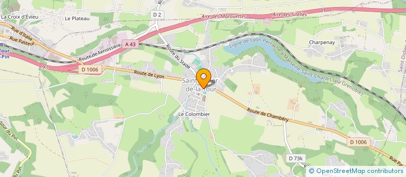 localisation de l'entreprise ASSOCIATION COMMUNALE DE CHASSE AGREEE DE SAINT DIDIER DE LA TOUR  SAINT-DIDIER-DE-LA-TOUR