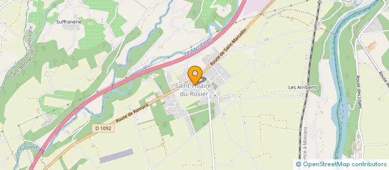 localisation de l'entreprise ASSOCIATION COMMUNALE DE CHASSE AGREEE DE SAINT-HILAIRE-DU-ROSIER  SAINT-HILAIRE-DU-ROSIER