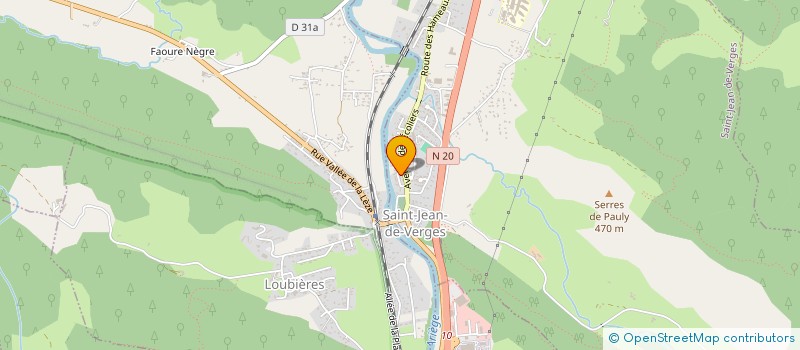 localisation de l'entreprise ASSOCIATION COMMUNALE DE CHASSE AGREEE DE SAINT-JEAN-DE-VERGES à SAINT-JEAN-DE-VERGES