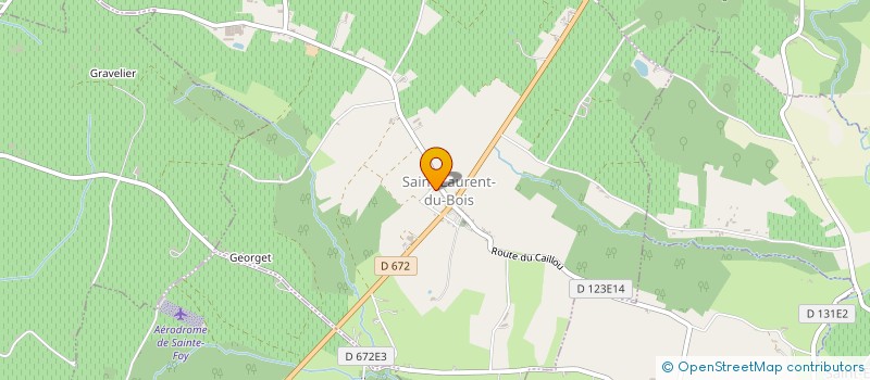 localisation de l'entreprise ASSOCIATION COMMUNALE DE CHASSE AGREEE DE SAINT-LAURENT-DU-BOIS  SAINT-LAURENT-DU-BOIS