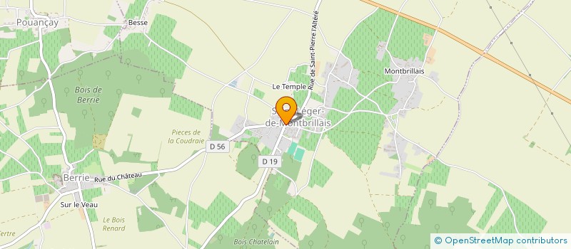 localisation de l'entreprise ASSOCIATION COMMUNALE DE CHASSE AGREEE DE SAINT-LEGER DE MONTBRILLAIS  SAINT-LEGER-DE-MONTBRILLAIS