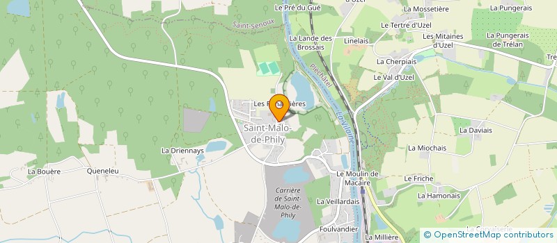 localisation de l'entreprise ASSOCIATION COMMUNALE DE CHASSE AGREEE DE SAINT-MALO-DE PHILY  SAINT-MALO-DE-PHILY