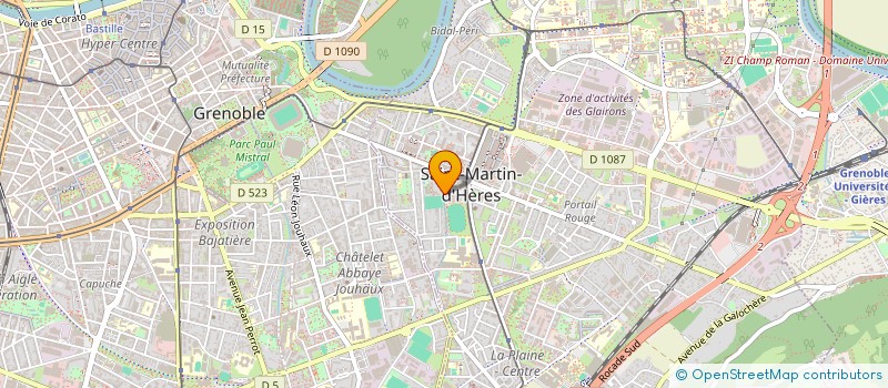 localisation de l'entreprise ASSOCIATION COMMUNALE DE CHASSE AGREEE DE SAINT MARTIN D HERES  SAINT-MARTIN-D'HERES