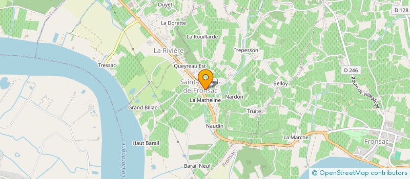 localisation de l'entreprise ASSOCIATION COMMUNALE DE CHASSE AGREEE DE SAINT MICHEL DE FRONSAC  SAINT-MICHEL-DE-FRONSAC