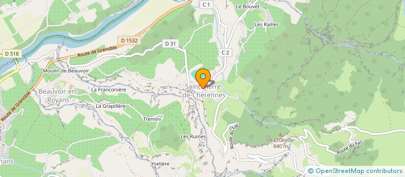 localisation de l'entreprise ASSOCIATION COMMUNALE DE CHASSE AGREEE DE SAINT-PIERRE-DE-CHERENNES  SAINT-PIERRE-DE-CHERENNES