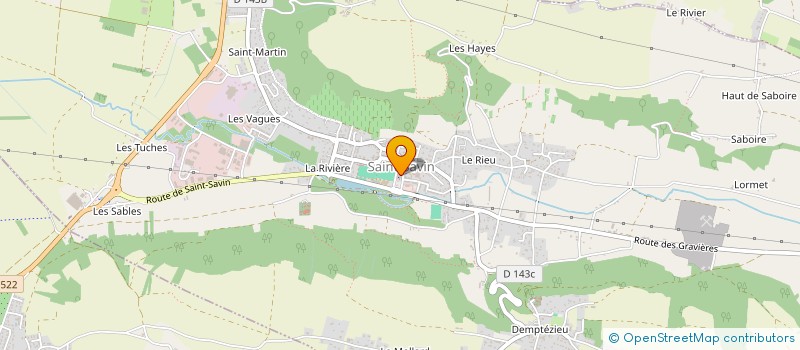 localisation de l'entreprise ASSOCIATION COMMUNALE DE CHASSE AGREEE DE SAINT SAVIN  SAINT-SAVIN