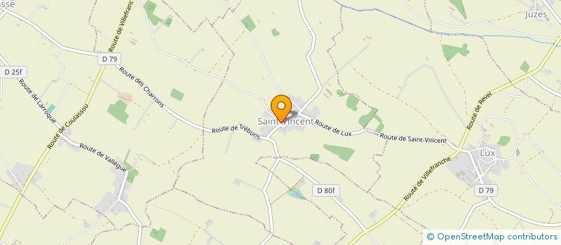 localisation de l'entreprise ASSOCIATION COMMUNALE DE CHASSE AGREEE DE SAINT-VINCENT  SAINT-VINCENT