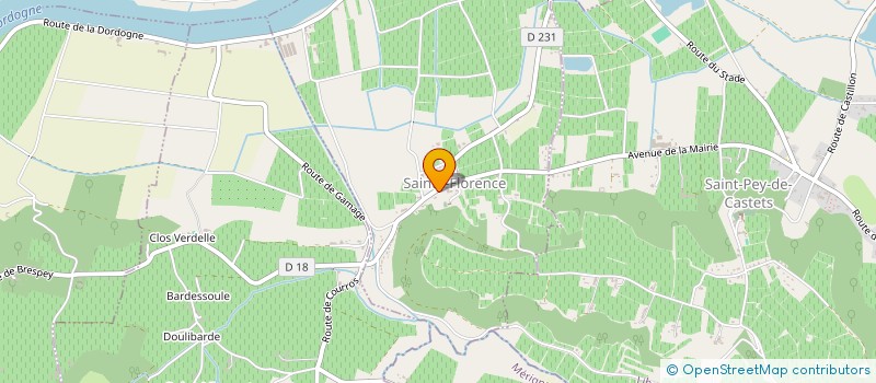 localisation de l'entreprise ASSOCIATION COMMUNALE DE CHASSE AGREEE DE SAINTE FLORENCE  SAINTE-FLORENCE