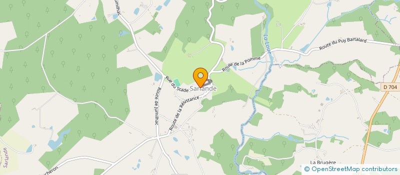 localisation de l'entreprise ASSOCIATION COMMUNALE DE CHASSE AGREEE DE SARLANDE  SARLANDE