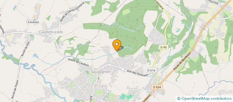 localisation de l'entreprise ASSOCIATION COMMUNALE DE CHASSE AGREEE DE SAUVAGNON  SAUVAGNON