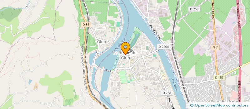 localisation de l'entreprise ASSOCIATION COMMUNALE DE CHASSE AGREEE DE SERVES SUR RHONE  SERVES-SUR-RHONE