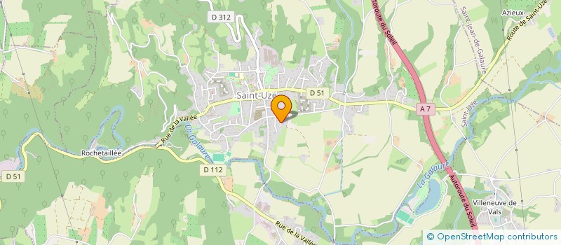 localisation de l'entreprise ASSOCIATION COMMUNALE DE CHASSE AGREEE DE ST BARTHELEMY DE VALS  SAINT-BARTHELEMY-DE-VALS