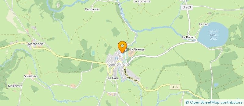 localisation de l'entreprise ASSOCIATION COMMUNALE DE CHASSE AGREEE DE ST FRONT à SAINT-FRONT