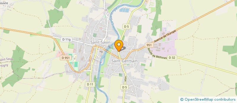 localisation de l'entreprise ASSOCIATION COMMUNALE DE CHASSE AGREEE. DE ST GERMAIN  SAINT-GERMAIN