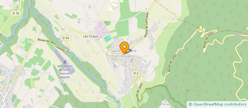 localisation de l'entreprise ASSOCIATION COMMUNALE DE CHASSE AGREEE DE ST LAURENT EN ROYANS  SAINT-LAURENT-EN-ROYANS