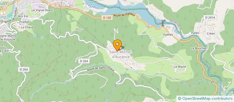 localisation de l'entreprise ASSOCIATION COMMUNALE DE CHASSE AGREEE DE ST MICHEL D'AURANCE  SAINT-MICHEL-D'AURANCE