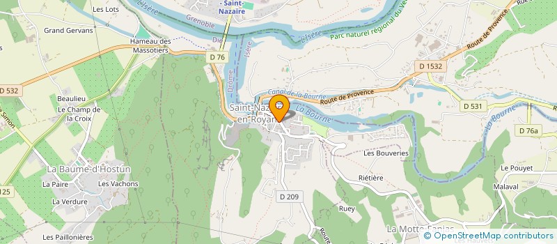 localisation de l'entreprise ASSOCIATION COMMUNALE DE CHASSE AGREEE DE ST NAZAIRE-EN-ROYANS  SAINT-NAZAIRE-EN-ROYANS