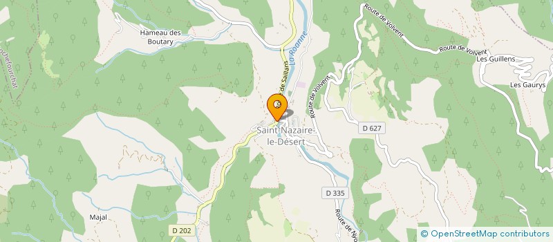 localisation de l'entreprise ASSOCIATION COMMUNALE DE CHASSE AGREEE DE ST NAZAIRE LE DESERT  SAINT-NAZAIRE-LE-DESERT