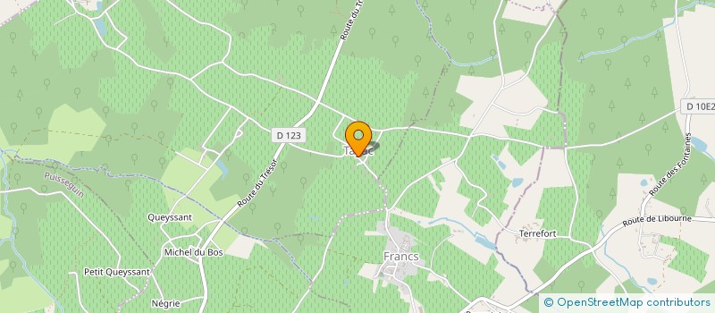 localisation de l'entreprise ASSOCIATION COMMUNALE DE CHASSE AGREEE DE TAYAC  TAYAC