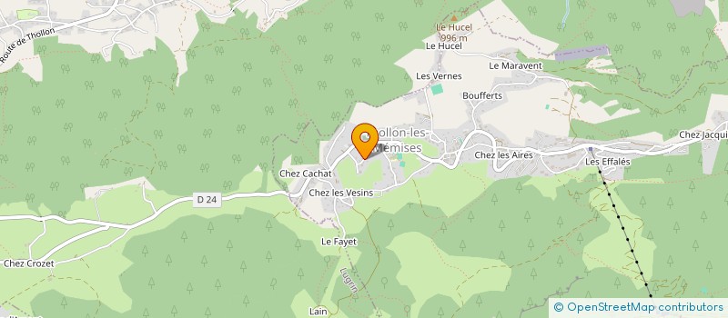 localisation de l'entreprise ASSOCIATION COMMUNALE DE CHASSE AGREEE DE THOLLON  THOLLON-LES-MEMISES