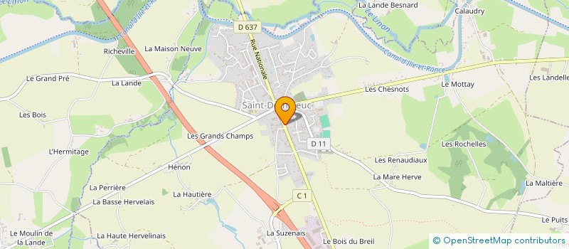 localisation de l'entreprise ASSOCIATION COMMUNALE DE CHASSE AGREEE DE TINTENIAC  TINTENIAC