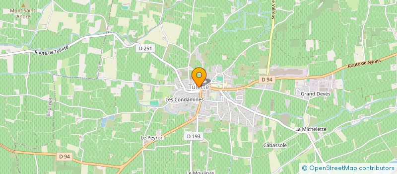 localisation de l'entreprise ASSOCIATION COMMUNALE DE CHASSE AGREEE DE TULETTE  TULETTE