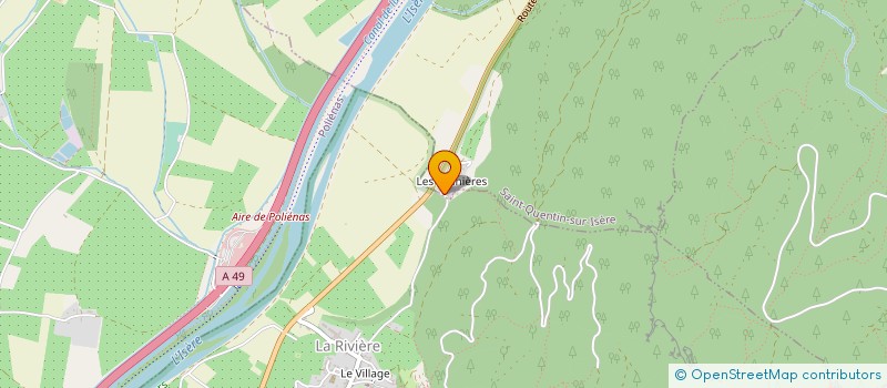 localisation de l'entreprise ASSOCIATION COMMUNALE DE CHASSE AGREEE DE TULLINS-FURES - LA SAINT HUBERT  TULLINS