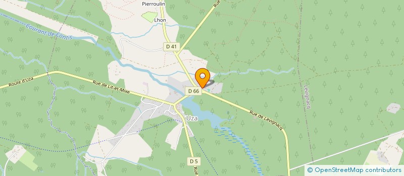 localisation de l'entreprise ASSOCIATION COMMUNALE DE CHASSE AGREEE DE UZA  UZA