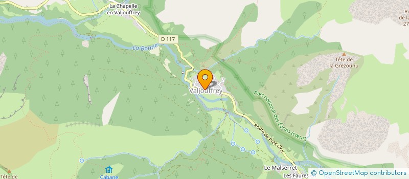 localisation de l'entreprise ASSOCIATION COMMUNALE DE CHASSE AGREEE DE VALJOUFFREY  VALJOUFFREY