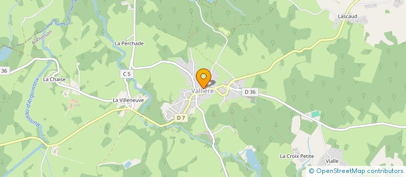 localisation de l'entreprise ASSOCIATION COMMUNALE DE CHASSE AGREEE DE VALLIERE  VALLIERE