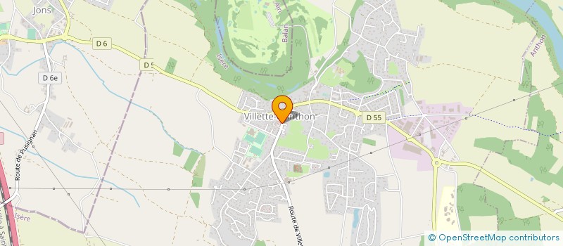 localisation de l'entreprise ASSOCIATION COMMUNALE DE CHASSE AGREEE DE VILLETTE-D'ANTHON  VILLETTE-D'ANTHON