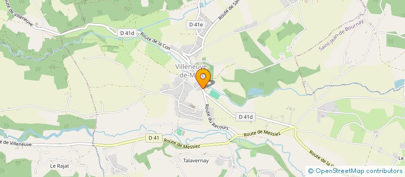 localisation de l'entreprise ASSOCIATION COMMUNALE DE CHASSE AGREEE DE VILLEUNEUVE DE MARC  VILLENEUVE-DE-MARC