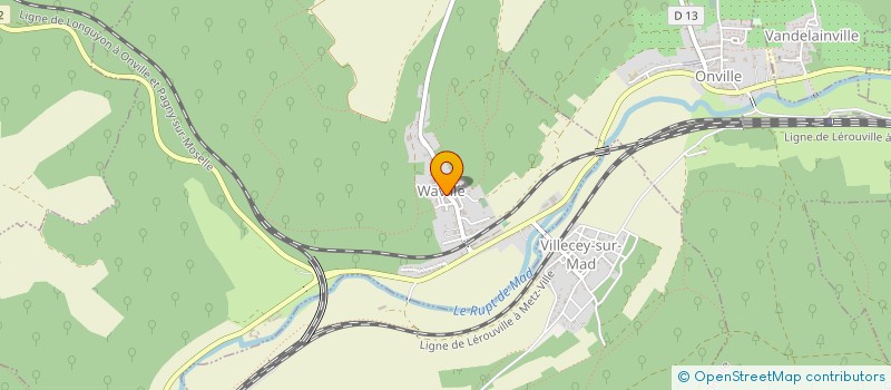 localisation de l'entreprise ASSOCIATION COMMUNALE DE CHASSE AGREEE DE WAVILLE  WAVILLE