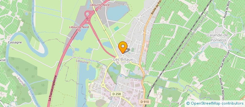 localisation de l'entreprise ASSOCIATION COMMUNALE DE CHASSE AGREEE DES BILLAUX  LES BILLAUX