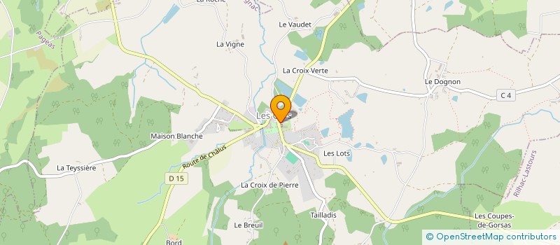 localisation de l'entreprise ASSOCIATION COMMUNALE DE CHASSE AGREEE DES CARS à LES CARS