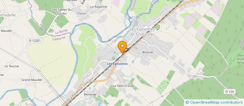 localisation de l'entreprise ASSOCIATION COMMUNALE DE CHASSE AGREEE DES EGLISOTTES  LES EGLISOTTES-ET-CHALAURES