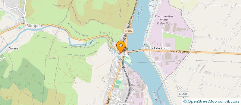 localisation de l'entreprise ASSOCIATION COMMUNALE DE CHASSE AGREEE DU POUZIN  LE POUZIN