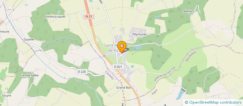 localisation de l'entreprise ASSOCIATION COMMUNALE DE CHASSE AGREEE LA DIANE DE HAUTEFAGE LA TOUR  HAUTEFAGE-LA-TOUR