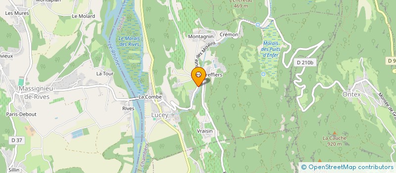 localisation de l'entreprise ASSOCIATION COMMUNALE DE CHASSE AGREEE LA DIANE DE LUCEY  LUCEY