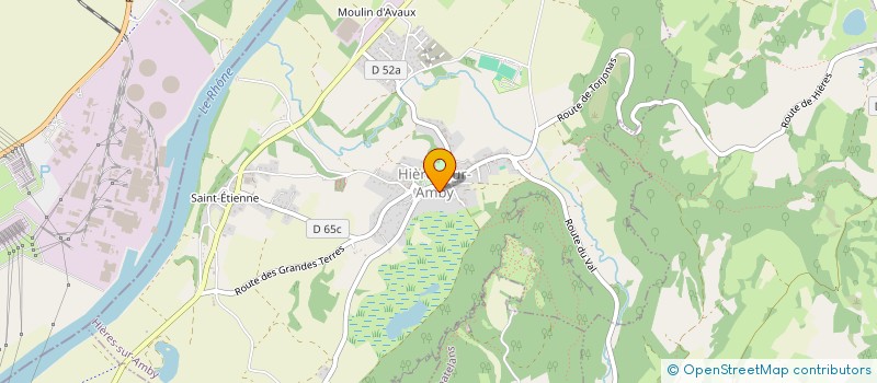 localisation de l'entreprise ASSOCIATION COMMUNALE DE CHASSE AGREEE LA GIBOYEUSE DE SAINT BAUDILLE DE LA TOUR  SAINT-BAUDILLE-DE-LA-TOUR