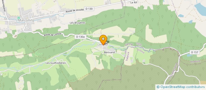 localisation de l'entreprise ASSOCIATION COMMUNALE DE CHASSE AGREEE LA SAINT-HUBERT  LENTIOL