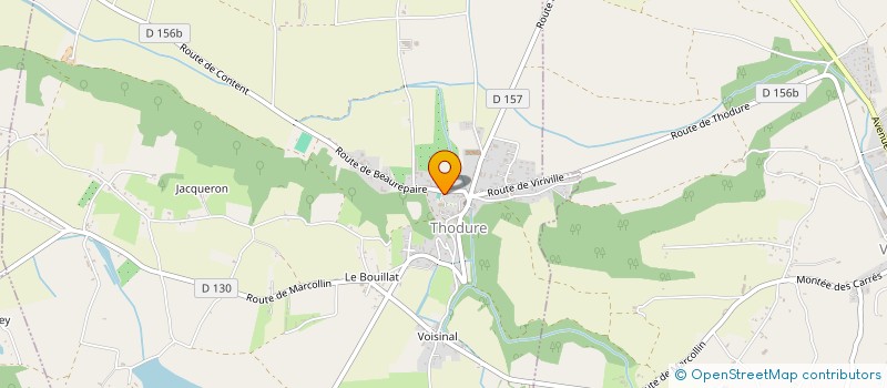 localisation de l'entreprise ASSOCIATION COMMUNALE DE CHASSE AGREEE LA SAINT HUBERT A THODURE  THODURE