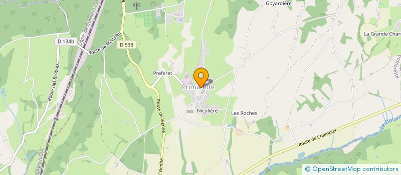 localisation de l'entreprise ASSOCIATION COMMUNALE DE CHASSE AGREEE LA SAINT HUBERT DE PRIMARETTE  PRIMARETTE