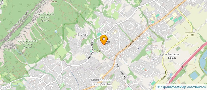 localisation de l'entreprise ASSOCIATION COMMUNALE DE CHASSE AGREEE LA SAINT HUBERT DU MANIVAL à SAINT-ISMIER
