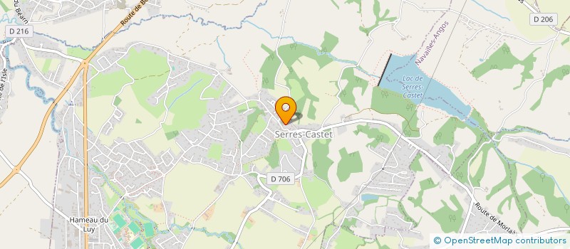 localisation de l'entreprise ASSOCIATION COMMUNALE DE CHASSE AGREEE LES GENETS DE SERRES-CASTET à SERRES-CASTET