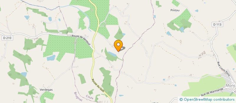 localisation de l'entreprise ASSOCIATION COMMUNALE DE CHASSE DE COULX  COULX