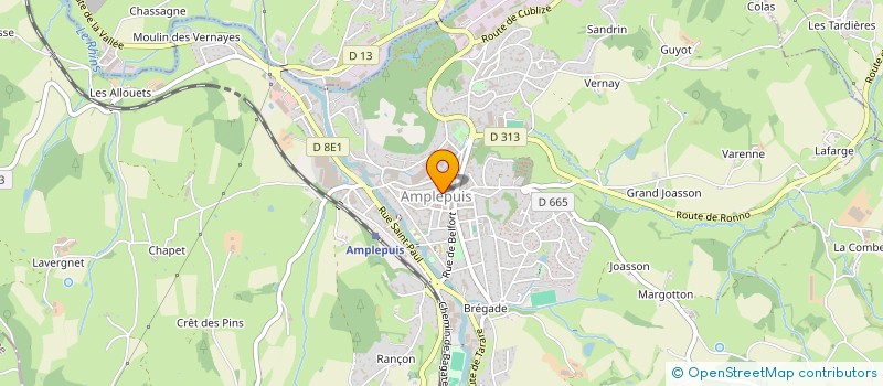 localisation de l'entreprise ASSOCIATION COMMUNALE DE CHASSE DE CUBLIZE  CUBLIZE