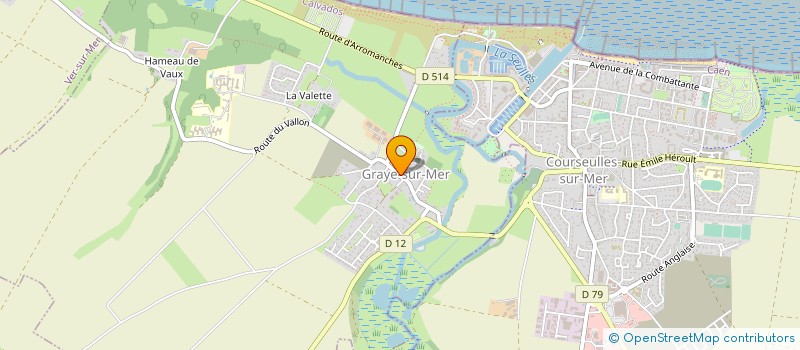 localisation de l'entreprise ASSOCIATION COMMUNALE DE CHASSE DE GRAYE SUR MER  GRAYE-SUR-MER